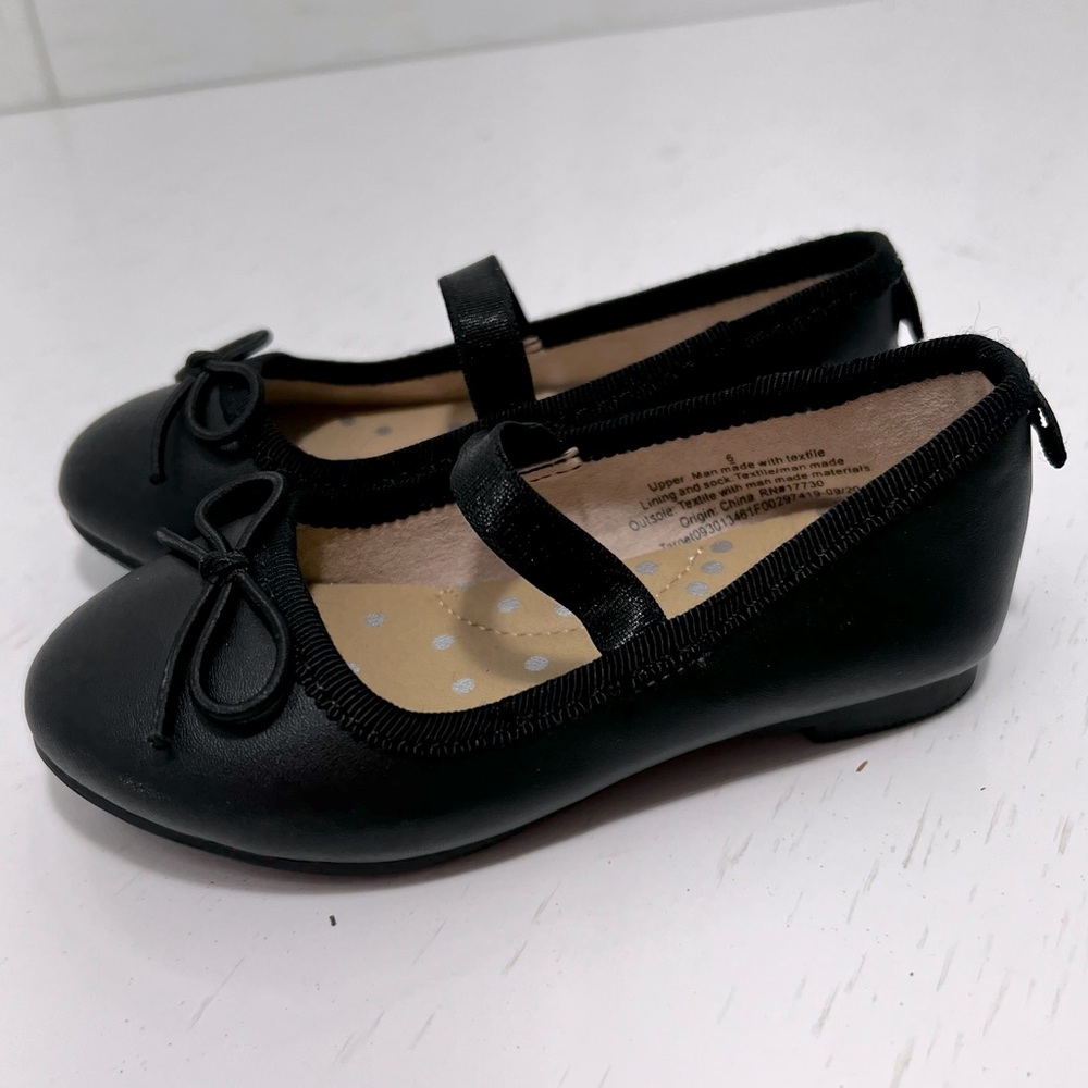 Cat & Jack black ballet flat - toddler 7